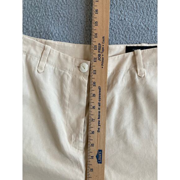 Rag & Bone Pants 6 Small Linen Stretch Straight Leg High Rise Beige Cream Beach - Picture 13 of 15